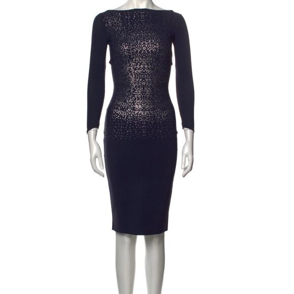 Sz38 La Petite Robe di Chiara Boni Bateau Neckline Knee-Length Dress Sz 2- XS - Picture 2 of 14